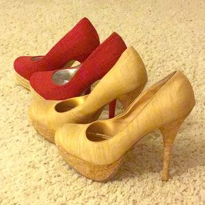 High Heeled Pumps(2 pairs)